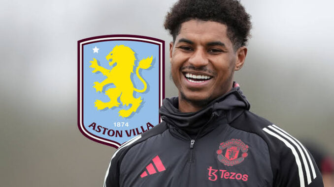 Manchester United forward Marcus Rashford closing in on Aston Villa transfer after £64m deal